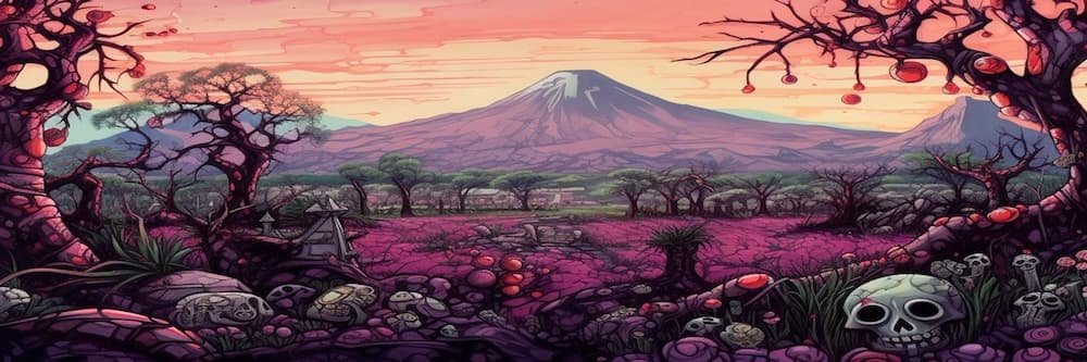 The ethereal landscape of The Violet Reaches